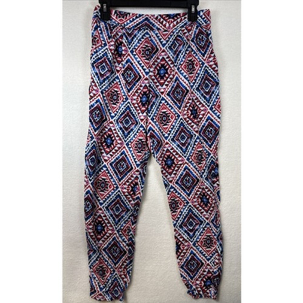 Forever 21 Aztec Tribal Print Leggings Womens Size M Multicolor Soft Stretch